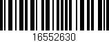 Código de barras (EAN, GTIN, SKU, ISBN): '16552630'