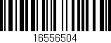 Código de barras (EAN, GTIN, SKU, ISBN): '16556504'
