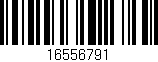 Código de barras (EAN, GTIN, SKU, ISBN): '16556791'
