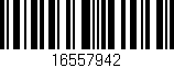 Código de barras (EAN, GTIN, SKU, ISBN): '16557942'