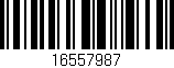 Código de barras (EAN, GTIN, SKU, ISBN): '16557987'