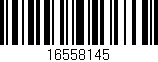 Código de barras (EAN, GTIN, SKU, ISBN): '16558145'