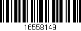 Código de barras (EAN, GTIN, SKU, ISBN): '16558149'