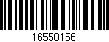 Código de barras (EAN, GTIN, SKU, ISBN): '16558156'