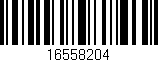 Código de barras (EAN, GTIN, SKU, ISBN): '16558204'