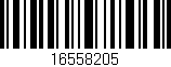 Código de barras (EAN, GTIN, SKU, ISBN): '16558205'