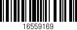 Código de barras (EAN, GTIN, SKU, ISBN): '16559169'
