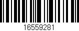 Código de barras (EAN, GTIN, SKU, ISBN): '16559281'