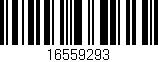 Código de barras (EAN, GTIN, SKU, ISBN): '16559293'