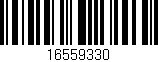 Código de barras (EAN, GTIN, SKU, ISBN): '16559330'