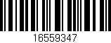 Código de barras (EAN, GTIN, SKU, ISBN): '16559347'