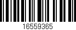 Código de barras (EAN, GTIN, SKU, ISBN): '16559365'