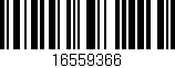Código de barras (EAN, GTIN, SKU, ISBN): '16559366'