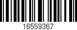 Código de barras (EAN, GTIN, SKU, ISBN): '16559367'