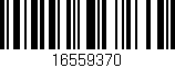 Código de barras (EAN, GTIN, SKU, ISBN): '16559370'
