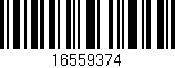 Código de barras (EAN, GTIN, SKU, ISBN): '16559374'