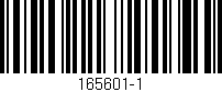 Código de barras (EAN, GTIN, SKU, ISBN): '165601-1'