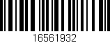 Código de barras (EAN, GTIN, SKU, ISBN): '16561932'