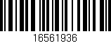 Código de barras (EAN, GTIN, SKU, ISBN): '16561936'