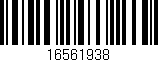 Código de barras (EAN, GTIN, SKU, ISBN): '16561938'