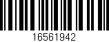 Código de barras (EAN, GTIN, SKU, ISBN): '16561942'