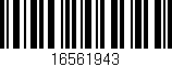 Código de barras (EAN, GTIN, SKU, ISBN): '16561943'