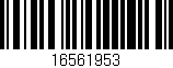 Código de barras (EAN, GTIN, SKU, ISBN): '16561953'
