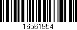 Código de barras (EAN, GTIN, SKU, ISBN): '16561954'