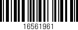 Código de barras (EAN, GTIN, SKU, ISBN): '16561961'