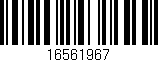 Código de barras (EAN, GTIN, SKU, ISBN): '16561967'