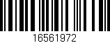 Código de barras (EAN, GTIN, SKU, ISBN): '16561972'