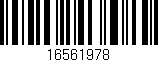 Código de barras (EAN, GTIN, SKU, ISBN): '16561978'