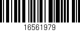 Código de barras (EAN, GTIN, SKU, ISBN): '16561979'