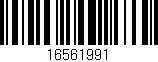 Código de barras (EAN, GTIN, SKU, ISBN): '16561991'