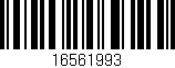 Código de barras (EAN, GTIN, SKU, ISBN): '16561993'