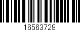 Código de barras (EAN, GTIN, SKU, ISBN): '16563729'
