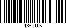 Código de barras (EAN, GTIN, SKU, ISBN): '16570.05'