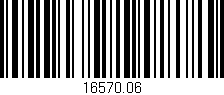 Código de barras (EAN, GTIN, SKU, ISBN): '16570.06'