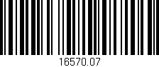 Código de barras (EAN, GTIN, SKU, ISBN): '16570.07'