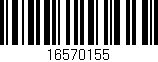 Código de barras (EAN, GTIN, SKU, ISBN): '16570155'