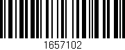 Código de barras (EAN, GTIN, SKU, ISBN): '1657102'