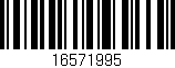 Código de barras (EAN, GTIN, SKU, ISBN): '16571995'