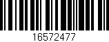 Código de barras (EAN, GTIN, SKU, ISBN): '16572477'