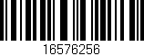 Código de barras (EAN, GTIN, SKU, ISBN): '16576256'