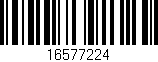 Código de barras (EAN, GTIN, SKU, ISBN): '16577224'