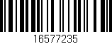 Código de barras (EAN, GTIN, SKU, ISBN): '16577235'