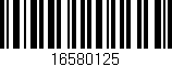 Código de barras (EAN, GTIN, SKU, ISBN): '16580125'
