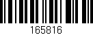 Código de barras (EAN, GTIN, SKU, ISBN): '165816'