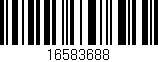 Código de barras (EAN, GTIN, SKU, ISBN): '16583688'