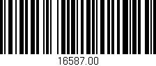 Código de barras (EAN, GTIN, SKU, ISBN): '16587.00'